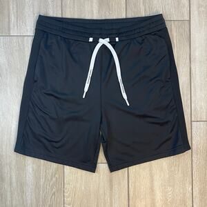 A|X Armani Exchange Men's Black Drawstring Athletic Shorts Size L Polyester